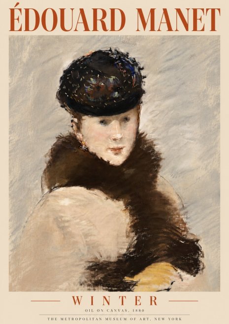 Édouard Manet Winter No5 - Juliste