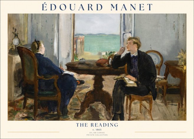 Édouard Manet The Reading No1 - Juliste