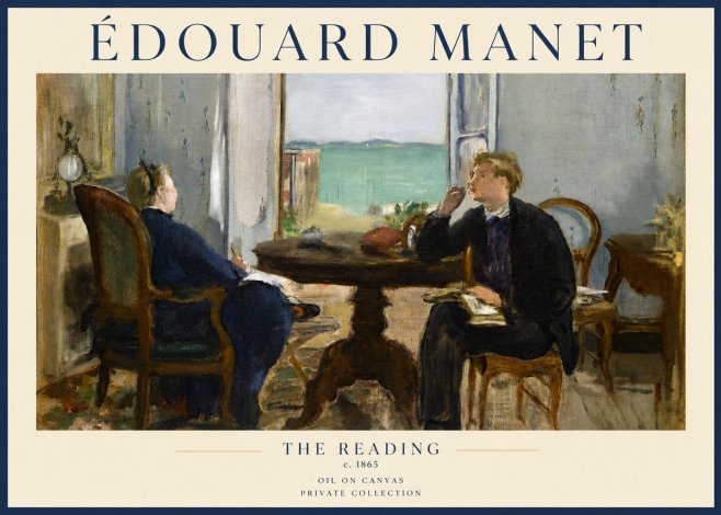 Édouard Manet The Reading No3 - Juliste