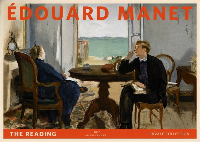 Édouard Manet The Reading No6 - Juliste