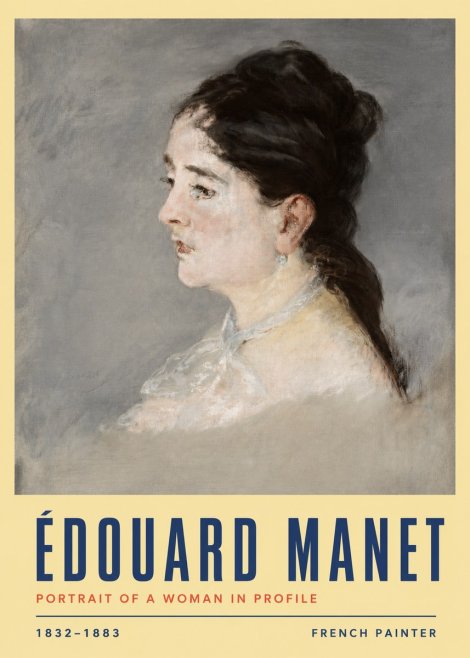 Édouard Manet Portrait of a Woman in Profile No3 - Juliste
