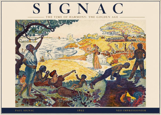 Signac The Time of Harmony: the Golden Age No2 - Juliste