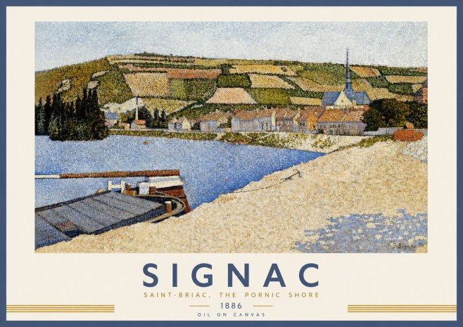 Signac Saint-briac, the Pornic Shore No2 - Juliste