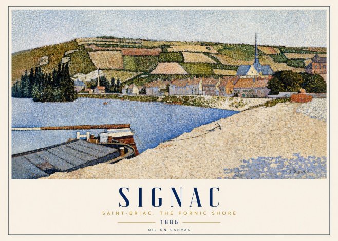 Signac Saint-briac, the Pornic Shore No3 - Juliste