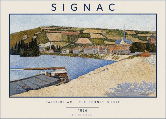 Signac Saint-briac, the Pornic Shore No4 - Juliste