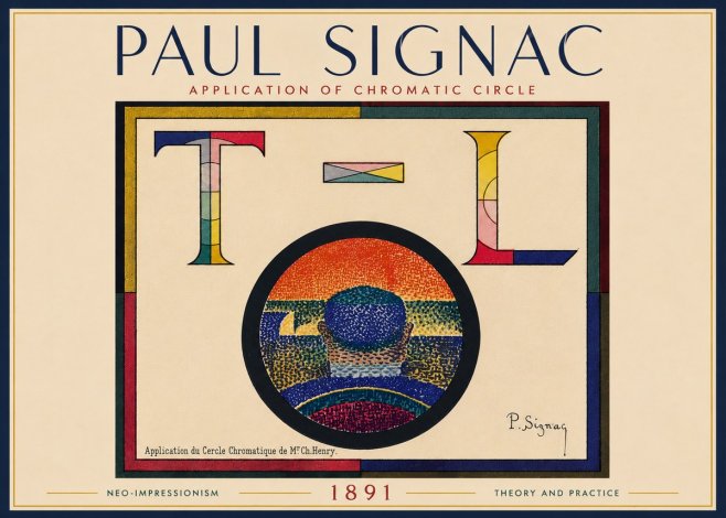 Signac Application of Chromatic Circle No6 - Juliste