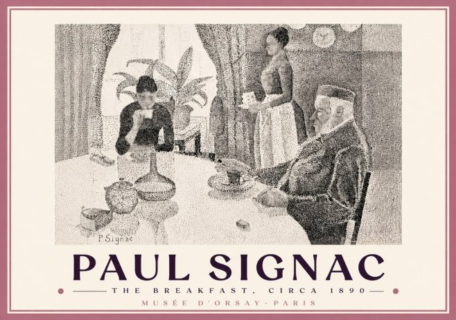 Signac The Breakfast No5 - Juliste
