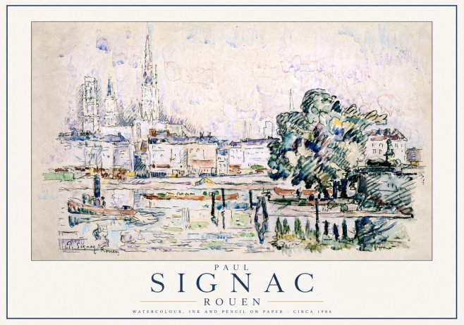 Signac Rouen No3 - Juliste