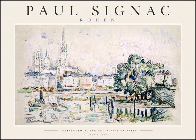 Signac Rouen No6 - Juliste