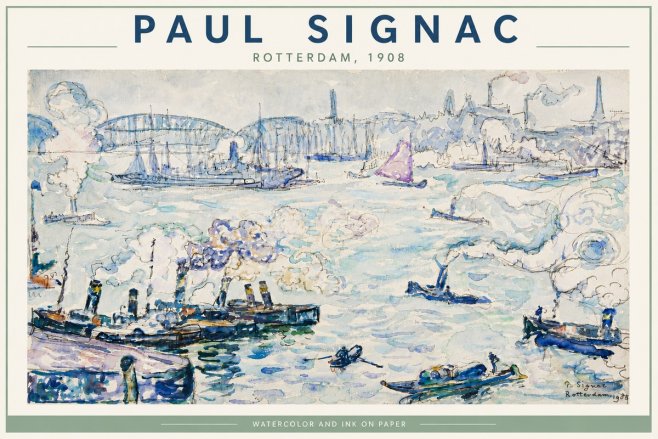 Signac Rotterdam, 1908 No6 - Juliste