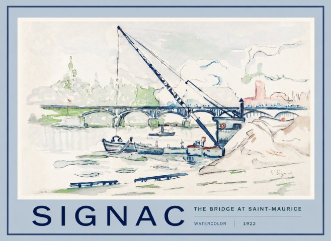 Signac The Bridge at Saint-maurice No2 - Juliste