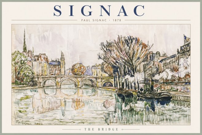Signac The Bridge I No3 - Juliste