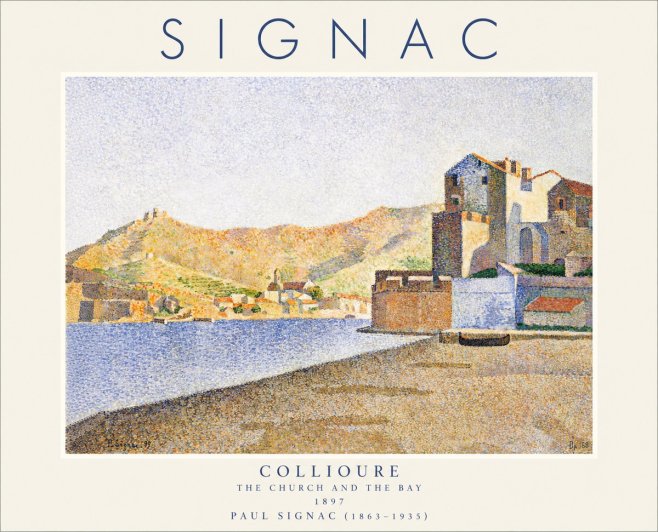 Signac Collioure - the Church and the Bay No1 - Juliste
