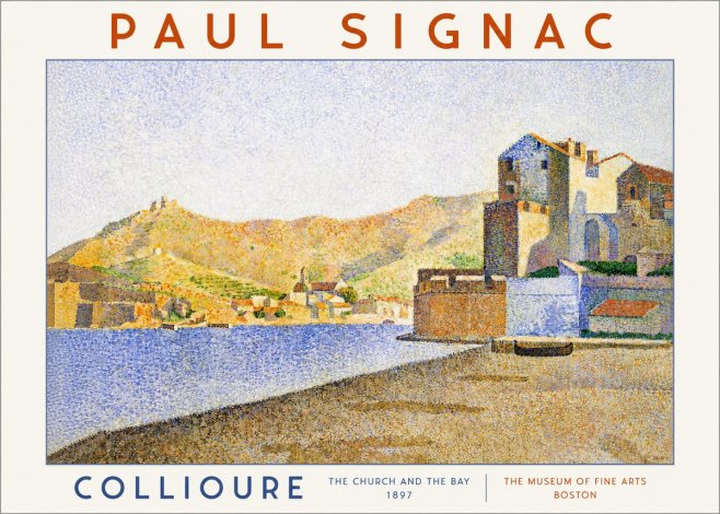 Signac Collioure - the Church and the Bay No2 - Juliste