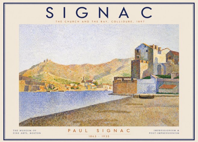 Signac Collioure - the Church and the Bay No4 - Juliste