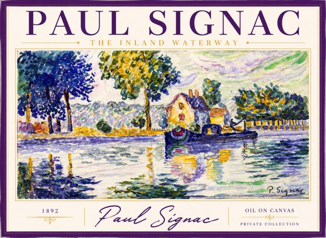Signac The Inland Waterway No2 - Juliste