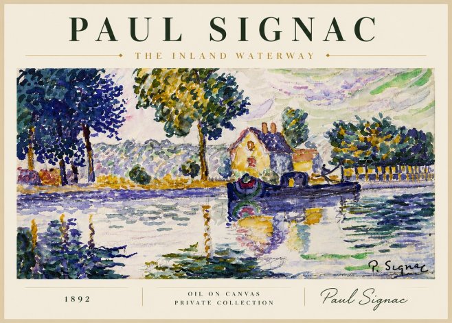 Signac The Inland Waterway No4 - Juliste