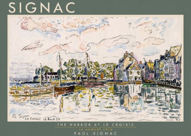 Signac The Harbor at Le Croisic No4 - Juliste