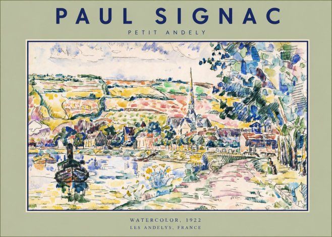Signac Petit Andely No3 - Juliste