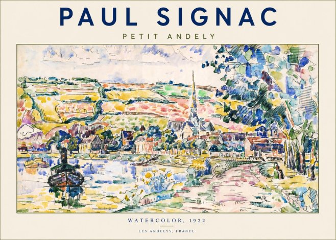 Signac Petit Andely No5 - Juliste