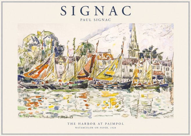 Signac The Harbor at Paimpol No1 - Juliste