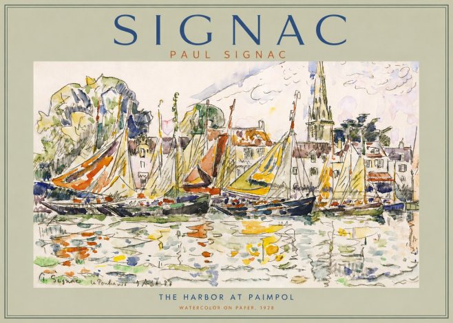 Signac The Harbor at Paimpol No5 - Juliste