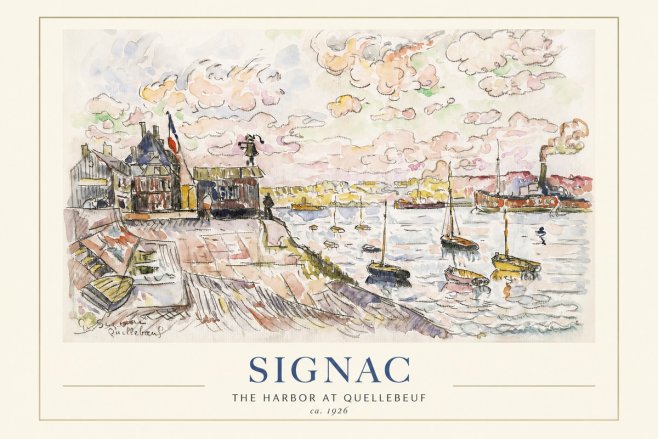 Signac The Harbor at Quellebeuf No1 - Juliste