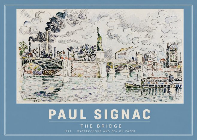 Signac The Bridge II No2 - Juliste
