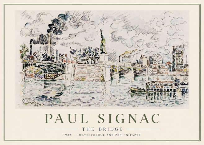Signac The Bridge II No3 - Juliste