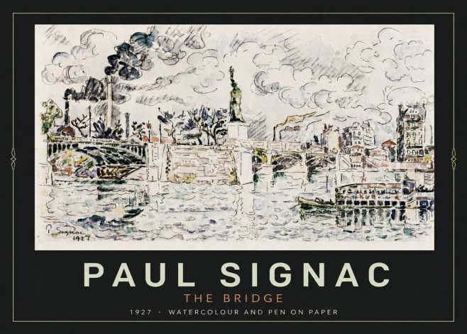 Signac The Bridge II No4 - Juliste