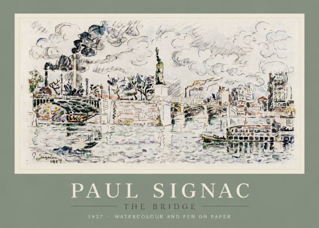 Signac The Bridge II No5 - Juliste
