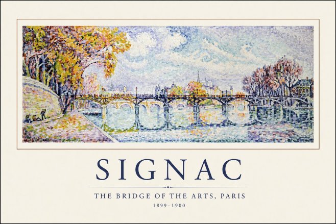 Signac The Bridge of the Arts, Paris No1 - Juliste