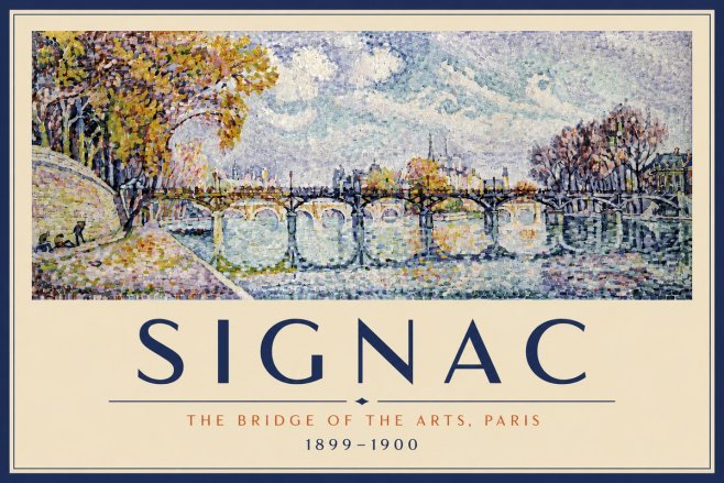 Signac The Bridge of the Arts, Paris No4 - Juliste
