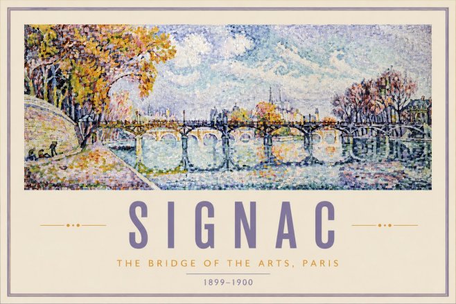 Signac The Bridge of the Arts, Paris No6 - Juliste