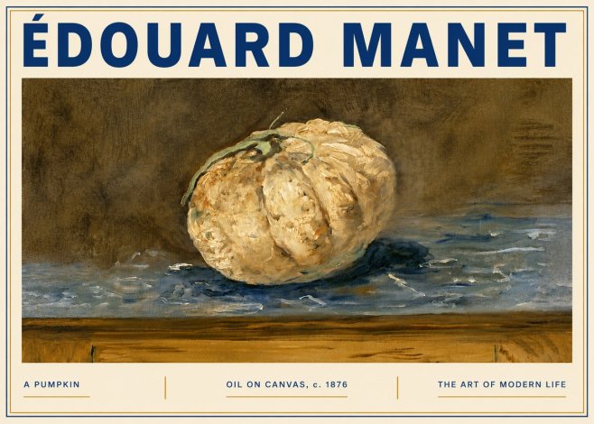 Édouard Manet A Pumpkin No6 - Juliste