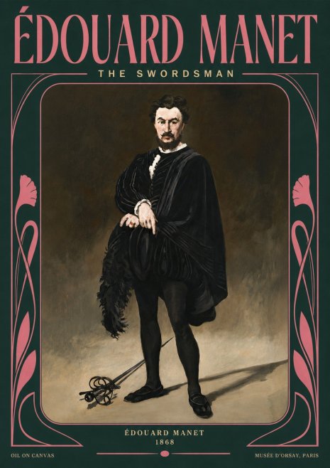 Édouard Manet The Swordsman No5 - Juliste