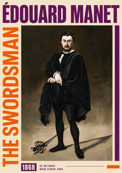 Édouard Manet The Swordsman No6 - Juliste