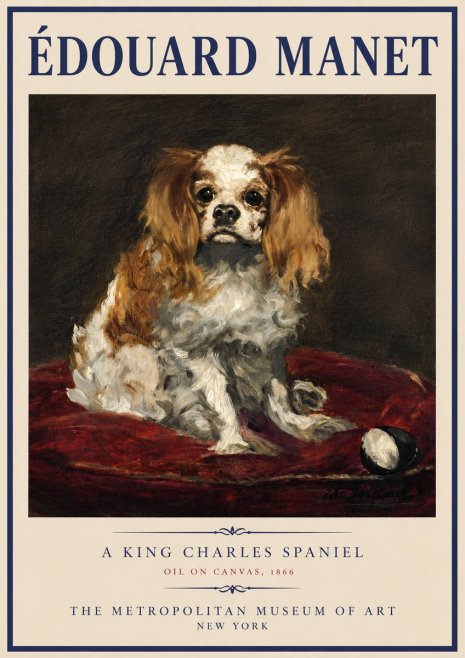 Édouard Manet A King Charles Spaniel No5 - Juliste
