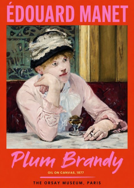 Édouard Manet Plum Brandy No2 - Juliste
