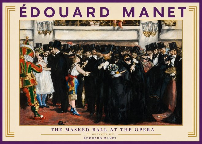 Édouard Manet The Masked Ball at the Opera No3 - Juliste