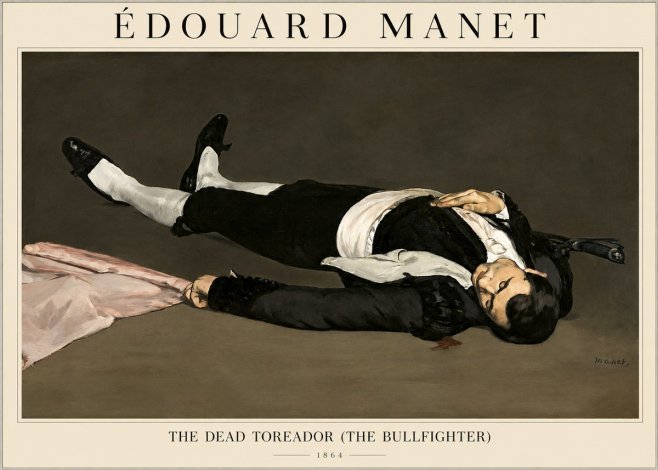 Édouard Manet The Dead Toreador (the Bullfighter) No1 - Juliste