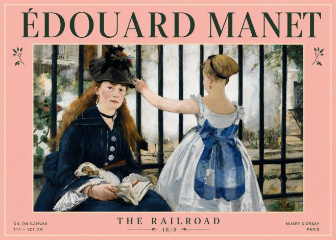 Édouard Manet The Railroad No4 - Juliste