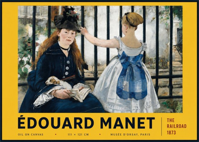 Édouard Manet The Railroad No6 - Juliste