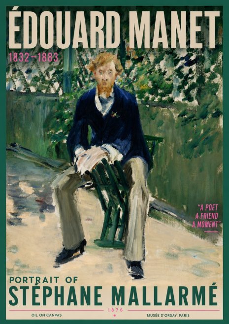 Édouard Manet Portrait of Stéphane Mallarmé II No4 - Juliste
