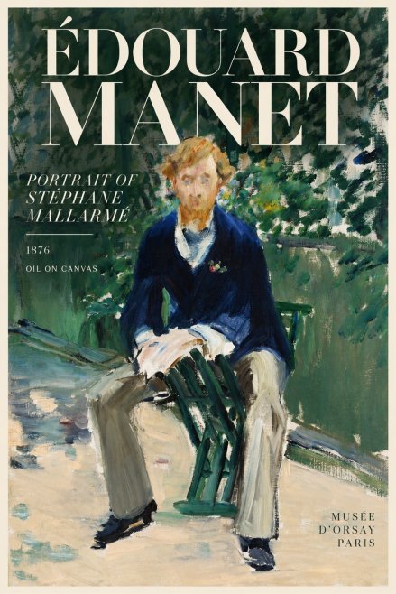 Édouard Manet Portrait of Stéphane Mallarmé II No6 - Juliste