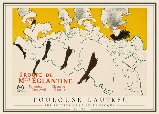 Toulouse-Lautrec Troupe De Mlle Églantine No3 - Juliste