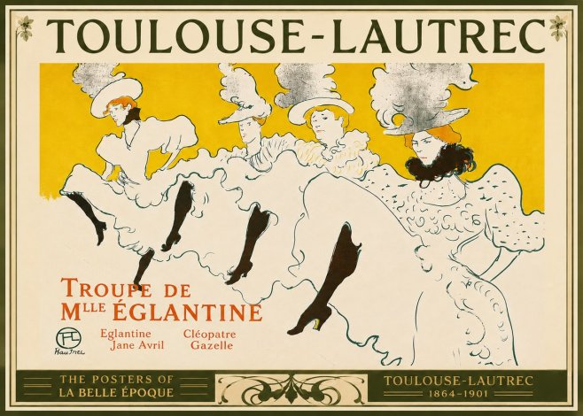 Toulouse-Lautrec Troupe De Mlle Églantine No4 - Juliste