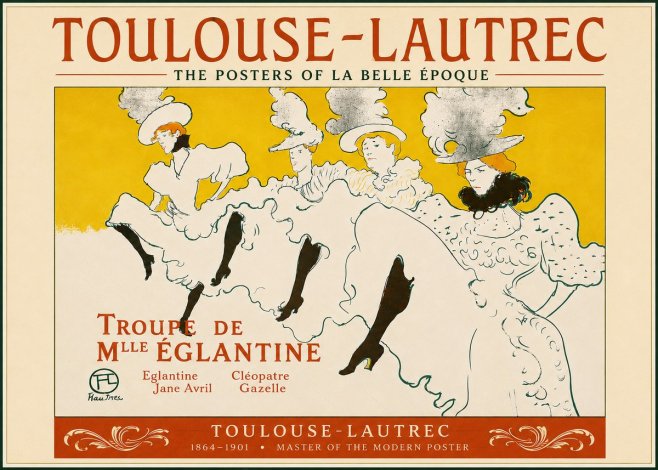 Toulouse-Lautrec Troupe De Mlle Églantine No5 - Juliste