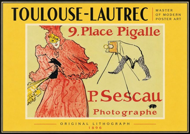 Toulouse-Lautrec 9. Place Pigalle No4 - Juliste