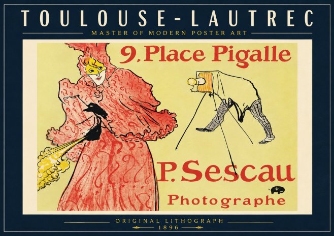 Toulouse-Lautrec 9. Place Pigalle No6 - Juliste